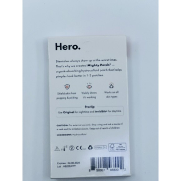 Hero Cosmetics Mighty Acne Pimple Patch Duo - 12ct LOT OF 3 exp 4/2025 Sealed - Picture 4 of 4
